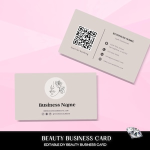 Bearbeitbare Wimpern-Visitenkarte, DIY-Visitenkarte, druckbare Haar-Visitenkarte, Wimpern-Visitenkarte, Nagel-Visitenkarte, Make-up-Visitenkarte