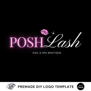 Logo Design, Logo Template, DIY Beauty Logo, Hair Logo, Lash Logo, MUA Makeup Logo, Nails Logo, Braid Logo, Premade Business Logo, Lashes