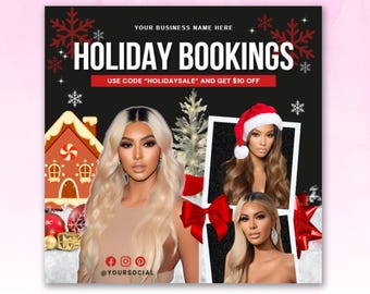 Christmas Sale Flyer, Holiday Flyer, Social Media Flyer, Cyber Monday Flyer, Boutique Flyer, Instagram Flyer, Beauty Flyer, December Flyer