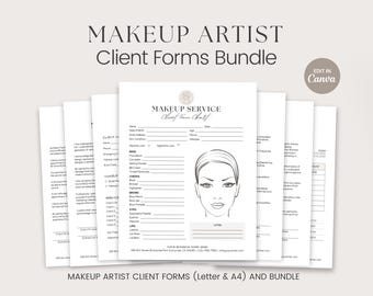 Makeup Service Contract, MUA Agreement, Makeup Artist Forms, MUA Contract, Bridal Contract,  Makeup Artist Contract, Makeup Artist Service
