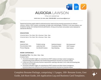 Executive Resume Template Google Docs Resume ATS Friendly Resume - Word, Pages, Google Docs Template for Corporate Jobs, CV Template 2024