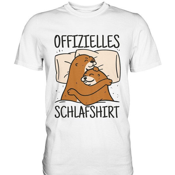 Offizielles Schlafshirt Otter Schlafanzug Otter T-Shirt - Premium Shirt