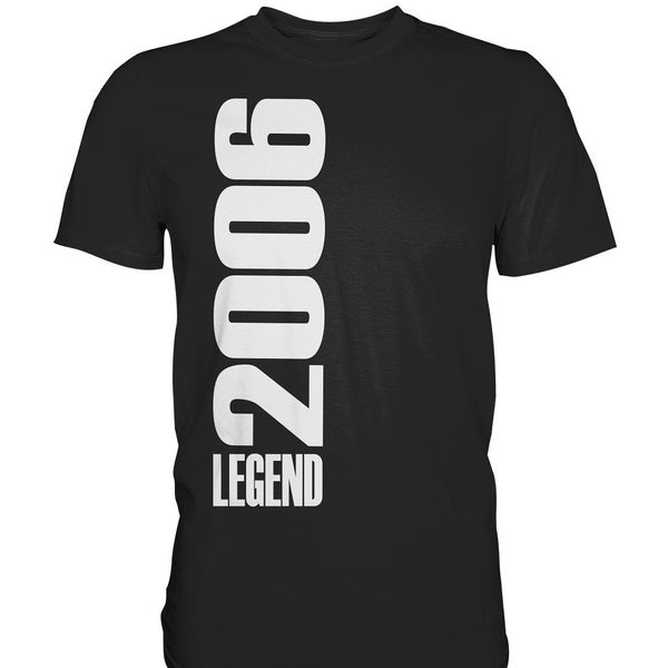18. Geburtstag Damen Herren 18 Jahre 2006 geboren | Geschenk T-Shirt - Premium Shirt
