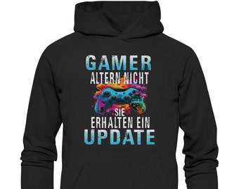 Lustiges Zocken Gamer Update Jungs Gaming  Geschenk Ideen - Basic Hoodie