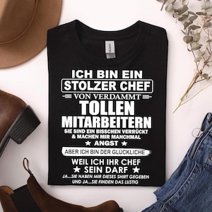 Je suis fier d'être le patron d'employés formidables - T-shirt à slogan humoristique - T-shirt de qualité supérieure