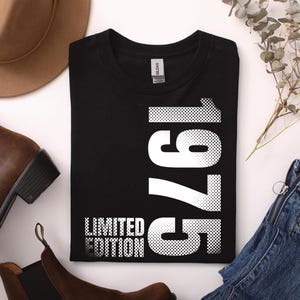 50. Geburtstag T-Shirt, Retro 50. Geburtstag Geschenk für Männer und Frauen, Vintage 1975 T-Shirt, 50 Jahre alt Geschenk, Jahrgang 1975