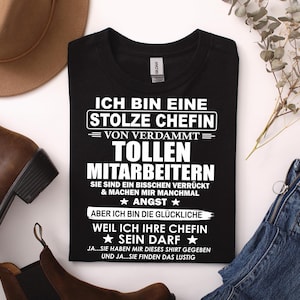 I Am A Proud Boss Of Damn Great Employees Funny Saying T-Shirt - Premium Shirt