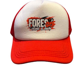 Nottingham Forest Inspired Mesh Trucker Hat – “Forest Home & Away” Football Cap