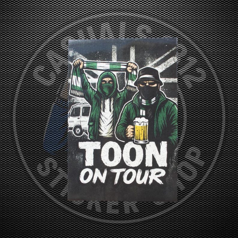 Newcastle United-stickers | Verschillende maten | Voetbal | Noordoosten | Echo's | Vakantiedagen | Voetbal | Toon afbeelding 7