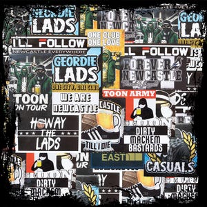 Newcastle United-stickers | Verschillende maten | Voetbal | Noordoosten | Echo's | Vakantiedagen | Voetbal | Toon afbeelding 1