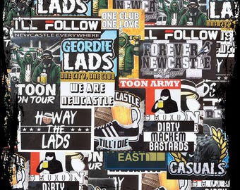 Newcastle United Stickers | Various Sizes | Football | North East | Ultras | Away Days | Soccer | Toon