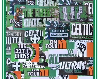 Celtic Ultras-stickers | Verschillende maten | Groene Brigade | Kelten | Vrije dagen | Bhoys | Glasgow | Schotland | Voetbal