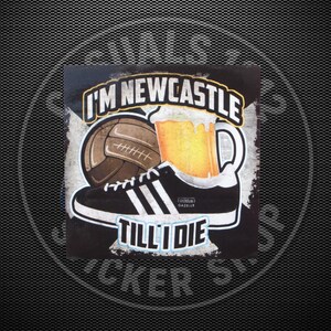 Newcastle United-stickers | Verschillende maten | Voetbal | Noordoosten | Echo's | Vakantiedagen | Voetbal | Toon afbeelding 6