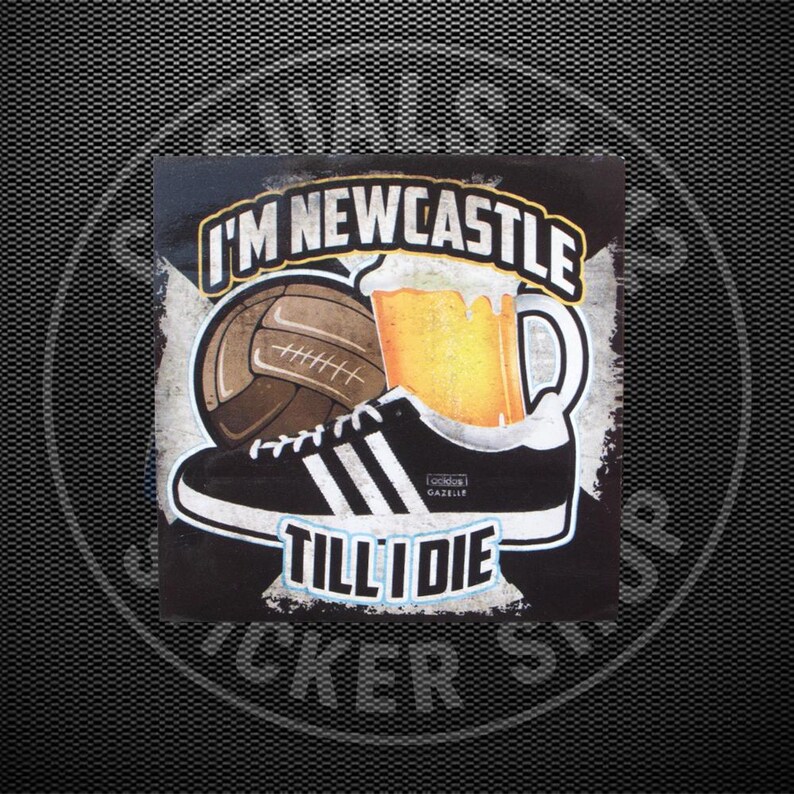 Newcastle United-stickers | Verschillende maten | Voetbal | Noordoosten | Echo's | Vakantiedagen | Voetbal | Toon afbeelding 6