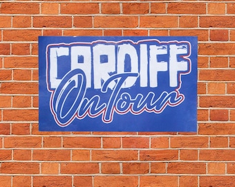 Cardiff On Tour Stickers | 10x6cm | Casuals | Away Days | Casuals | Ultras | Banter