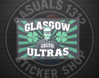 LOTTO STOCK 3 Adesivi Green Brigade Celtic Football Calcio Stickers EUR - Foto 11