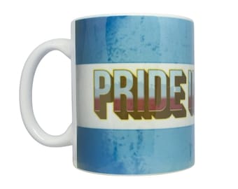 Pride In Battle 11oz Mug - Printed to Order - Inspired by Man City, Casuals, Ultras, Away Days, Football, Manchester, Blue Army