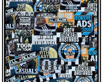 Newcastle United Stickers | Various Sizes | Football | North East | Ultras | Awaydays | Geordies | Toon Army