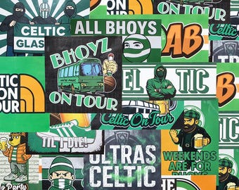 Celtic Ultras Stickers | Various Sizes | Green Brigade | Celts | Away Days | Bhoys | Glasgow | Scotland | Football