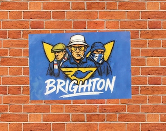 Brighton Casuals Stickers | 9x6cm | Football | Away Days | Casuals | Ultras