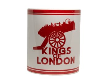 Kings of London 11oz Mug - Printed to Order - Inspired by Arsenal, Football, Ultras, Away Days, Red Army, Gooners