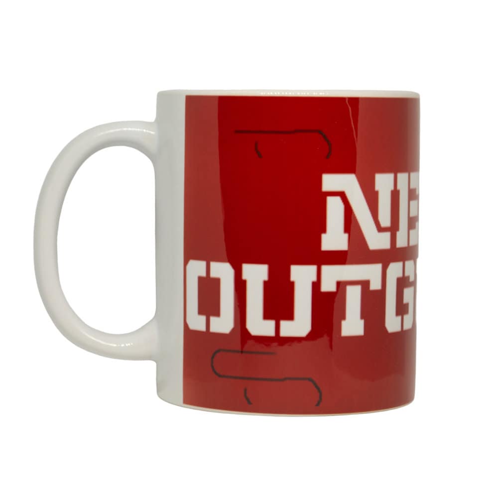 Never Outgunned 11oz Mug - Printed to Order - Inspired by Arsenal, Football, Ultras, Away Days, Red Army, Gooners