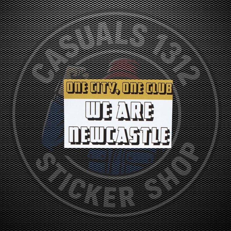 Newcastle United-stickers | Verschillende maten | Voetbal | Noordoosten | Echo's | Vakantiedagen | Voetbal | Toon afbeelding 8