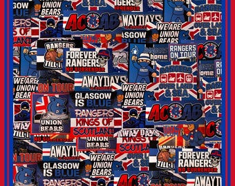 Rangers Ultras Stickers | Various Sizes | Glasgow | Ibrox | Awaydays | Union Bears | Casuals Soccer | Football