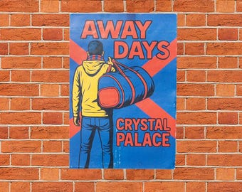 Away Days Crystal Palace Stickers | 7x10cm | Ultras | Casuals | Football | On Tour | Eagles