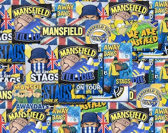 Mansfield Ultras Stickers | Various Sizes | Stags | Notts | Away Days | Yellows | MTFC | Shady Express | Football