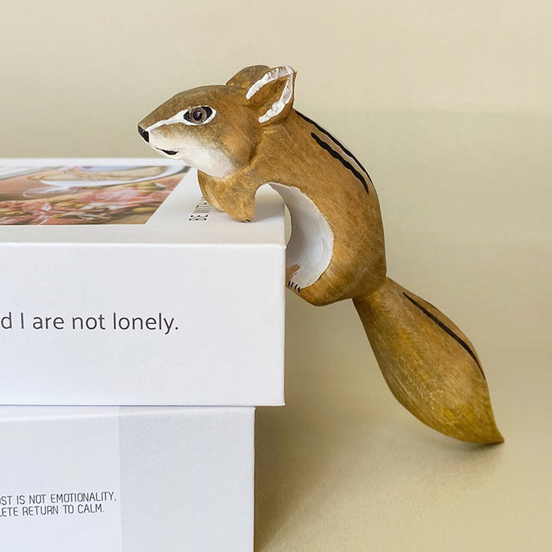 Handmade Wood Carving Hamster Office Desktop Computer Pendant Etsy