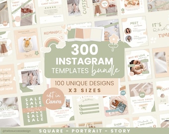 Cottagecore Instagram-canvasjablonen, socialmediapakket voor kinderen en baby's, 4:5 portretverhaalposts CC1