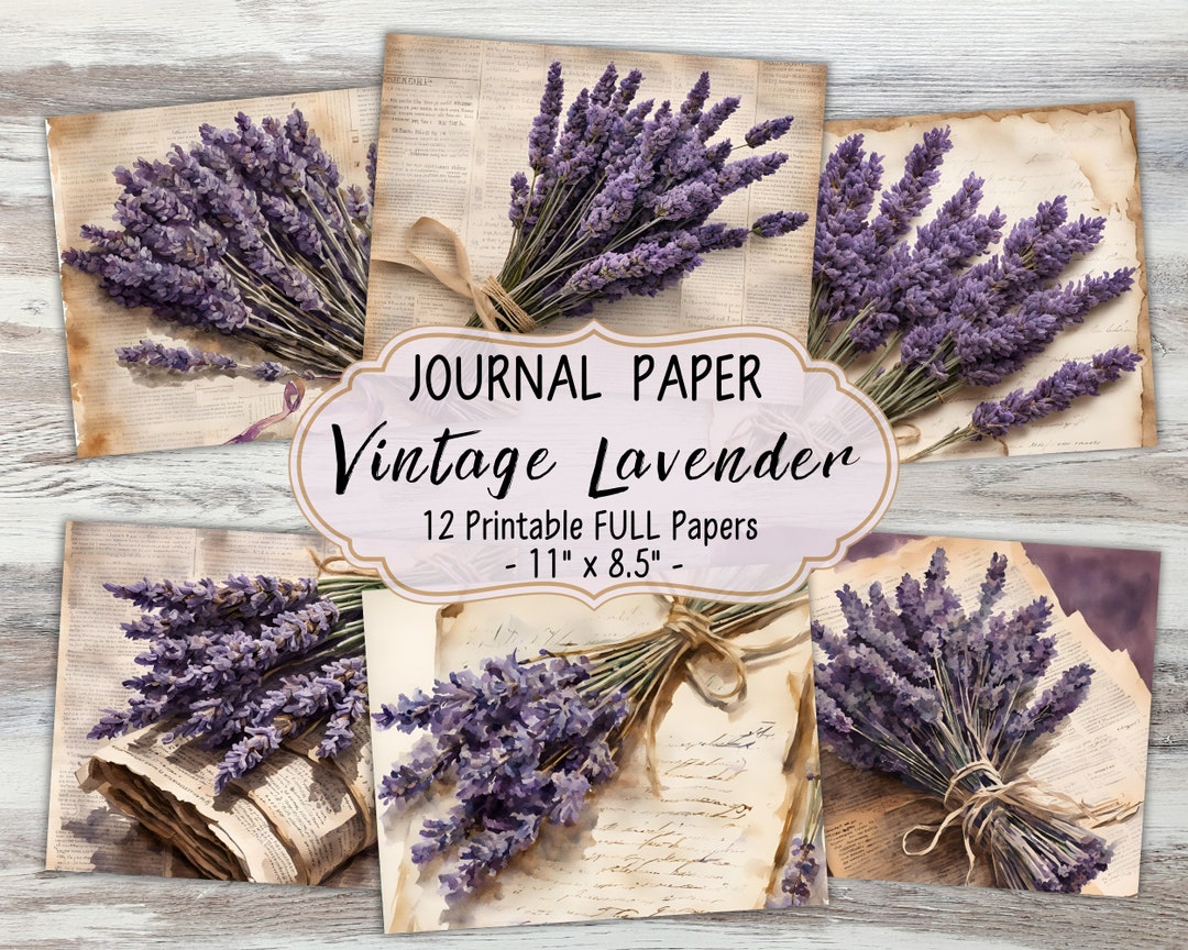 vintage-lavender-junk-journal-pages-vintage-lavender-papers-vintage