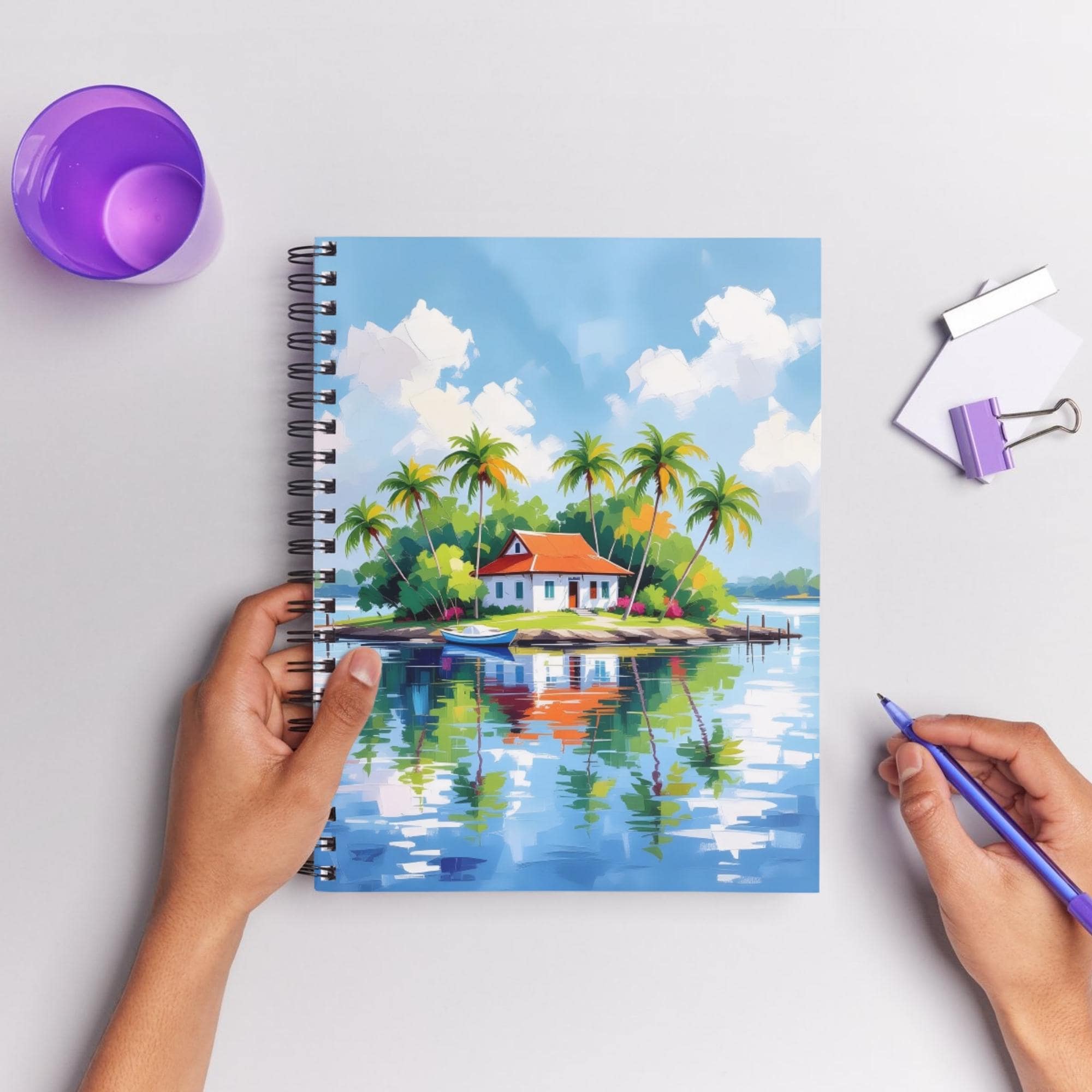 Painterly Island Paradise Clipart JPG Impasto Coastal Art digital painterly-island-paradise-clipart-jpg-impasto-coastal-art-digital