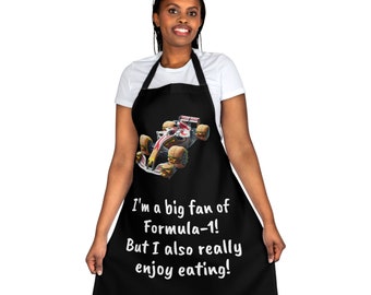 Formula 1 Fan Apron - I Love F1 and Eating!
