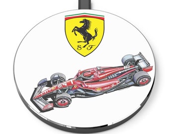 Ignite Your Inner Scuderia with the Ferrari SF24 Wireless Charger! Great gift for fans!