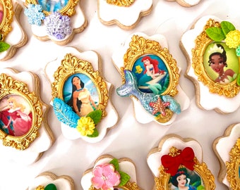 Biscuits toutes les princesses, lot de 12 biscuits