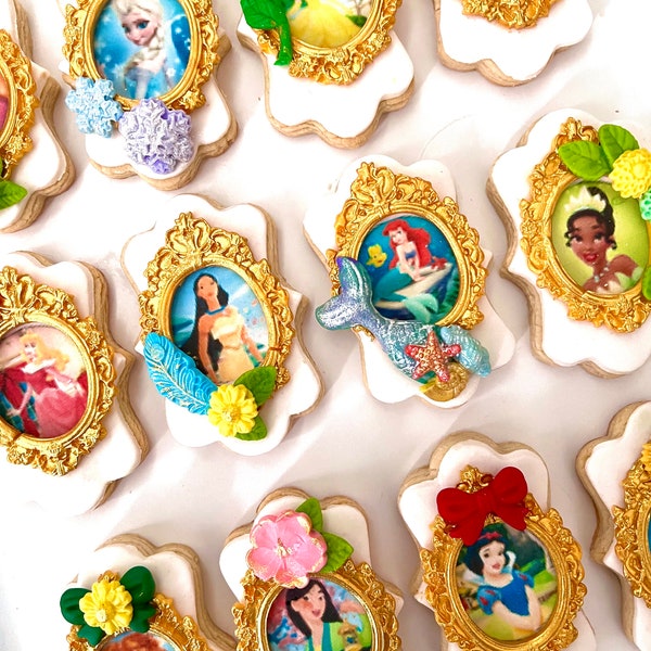 All Princesses Cookies,Biscuits set of 12