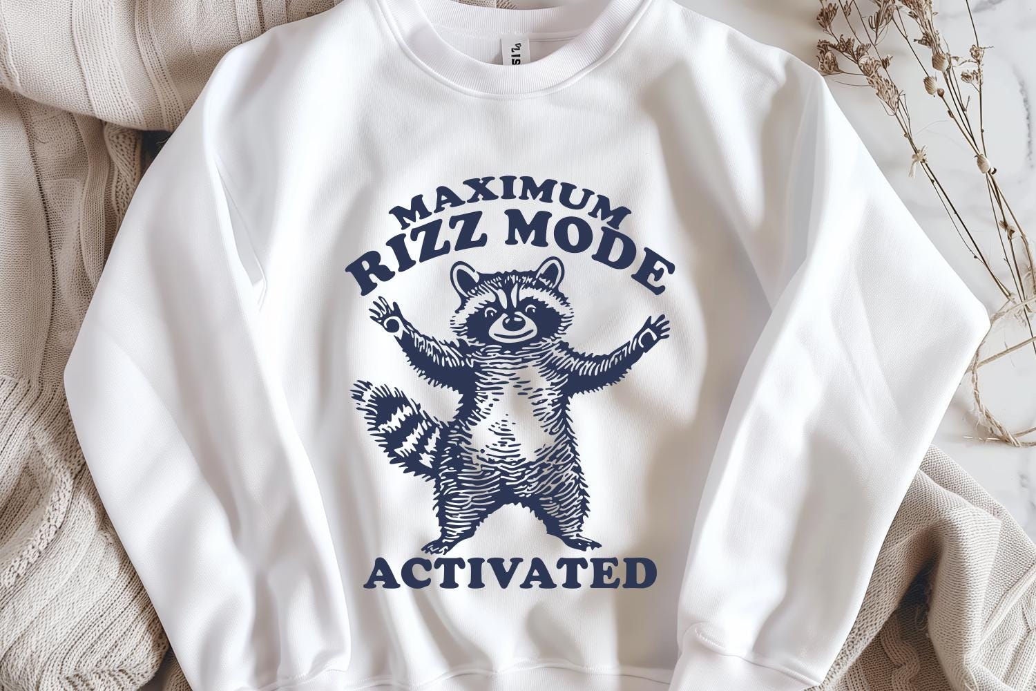 Max Rizz Pics Maximum Rizz Mode Activated SVG PNG – Funny Raccoon Meme SVG, Gen Z ...