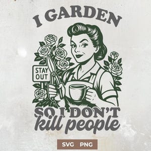 Funny Skeleton Garden Metal Sign – “I Garden So I Don’t Choke People” Aluminum Decor 12x8 Inches