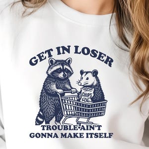 Funny Raccoon SVG Bundle for Trendy Shirts - Stay Trashy Sarcastic Animal Quotes image 9