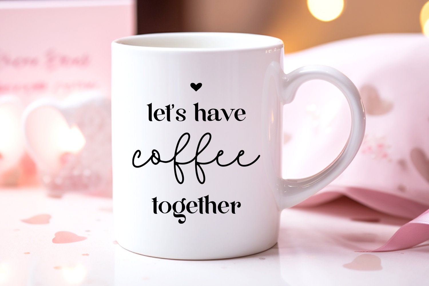 Let's Have Coffee Together SVG Matching Coffee Mugs Svg Png Design