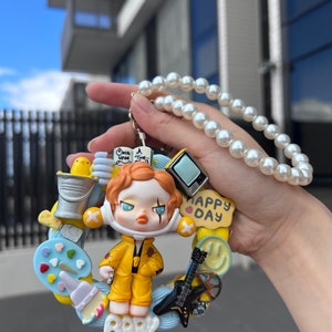 Skullpanda Resting Grumpy Maintenance Cute Hanging Decorationcar ...