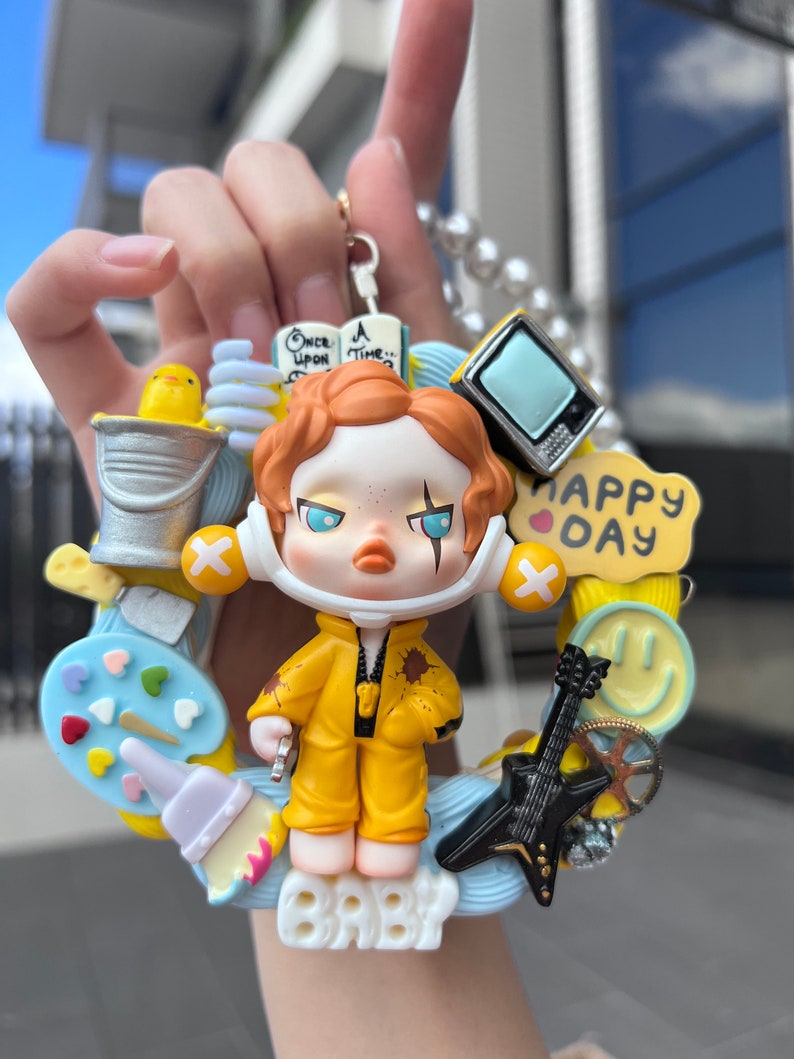 Skullpanda Resting Grumpy Maintenance Cute Hanging Decorationcar ...