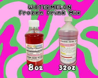 Watermelon Frozen Drink Mix Syrup – Slushie Concentrate (8oz or 32oz)