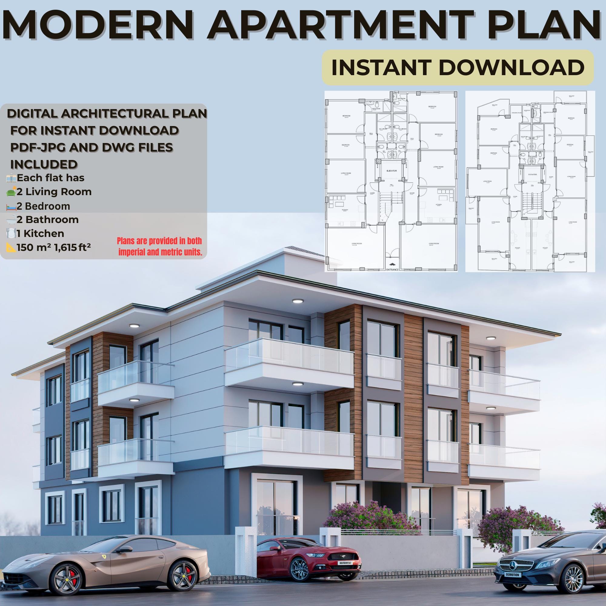 3 Plans De Maisons Architecturales Originales - Scale Model Home Planning Co - Detroit MI
