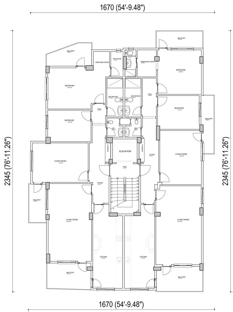 Curated visual reference: Visual Reference: 3 Story Modern Apartment Plan 6 Flats Modern Residence Pdf