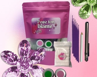 Kit de pose de Strass dentaire DIY - Flower edition