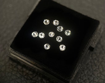 Diamantes de imitación dentales redondos de Swarovski | Plata | Varios tamaños y paquetes disponibles.