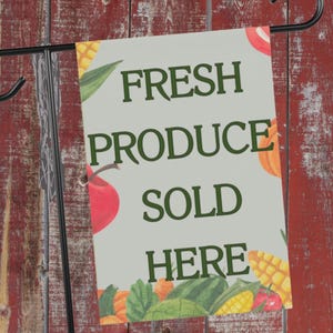 Produce flag advertisement farmers market produce flag roadside market stand home producer sale garden flag yard sign marketing flag
